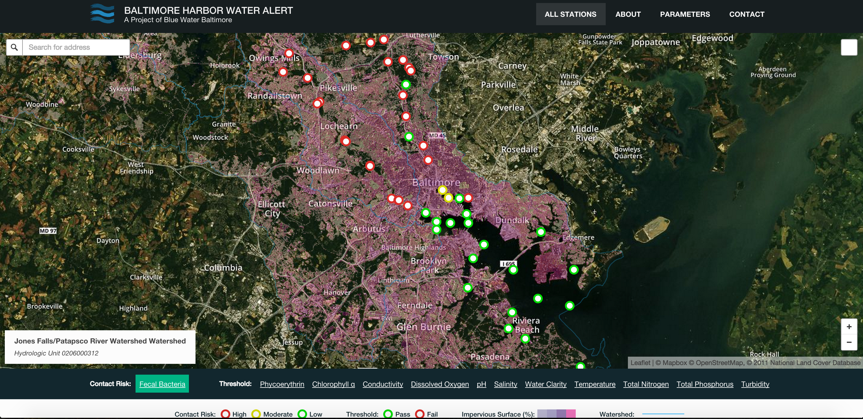 Baltimore Harbor Water Alert